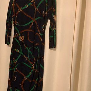 Lauren Ralph Lauren Stretch Pattern Dress Size 6